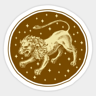 Leo Zodiac Sign Sticker